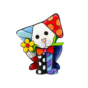 Colorful Dog Figurine – Pop Art Decorative Sculpture