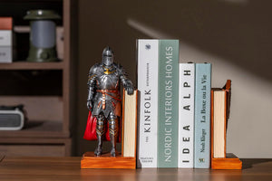 Medieval Armored Warrior Bookends