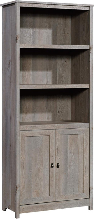 5-Shelf Library Bookcase with Doors