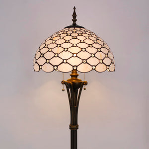 Tiffany Stained Glass Floor Lamp, 16"W x 70"H