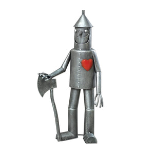 Tin Woodsman Metal Garden Statue – Whimsical Outdoor Yard Art