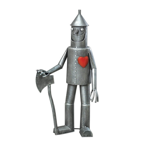 Tin Woodsman Metal Garden Statue – Whimsical Outdoor Yard Art