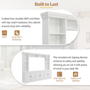 4-Piece Entertainment Center Wall Unit for TVs up to 70"