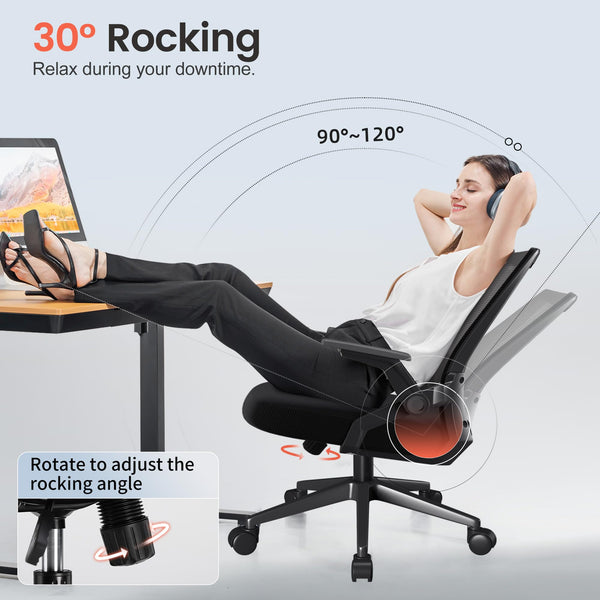 Ergonomic Office Chair with Flip-up Armrests