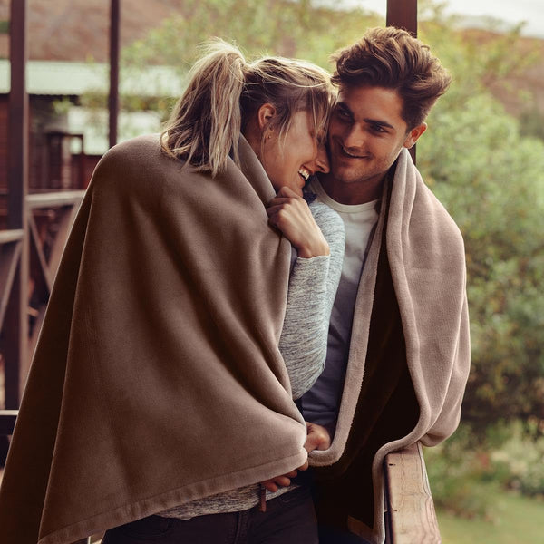 7V Battery Heated Plush Throw Blanket
