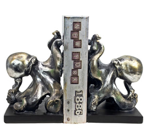 Nautical Octopus Bookends – Antique Bronze Finish