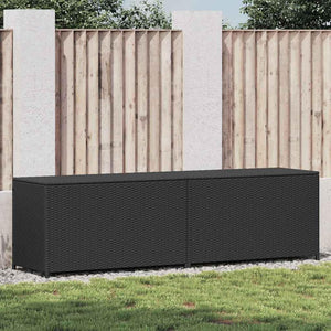 Outdoor Poly Rattan Storage Box with Lid – Garden Deck Box