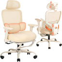 Ergonomic Office Chair with Footrest & 4D Arms