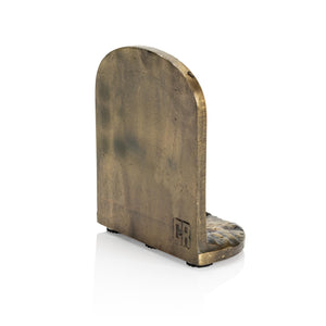 Mountain Range Cast Iron Bookends Set