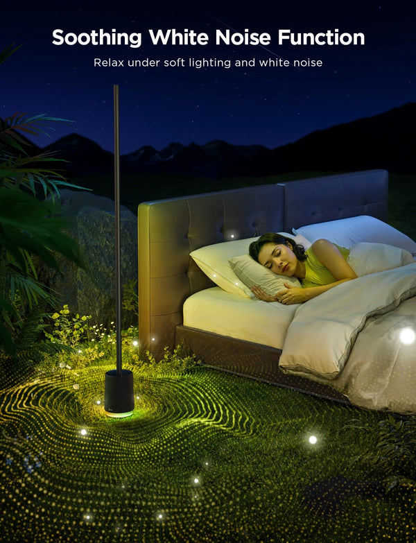 Smart LED Floor Lamp with Bluetooth Speaker