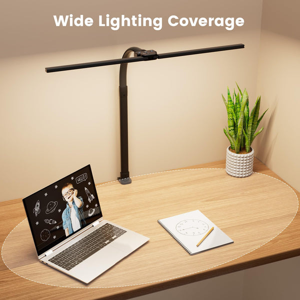 LED Desk Lamp with Clamp & Remote Control