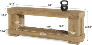 63-Inch TV Stand with Open Storage
