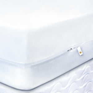 6-Sided Waterproof Mattress Encasement with Zipper – Hypoallergenic Bed Bug Protection