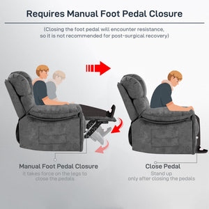 Zero Gravity Recliner Chair with Flannel Cushion
