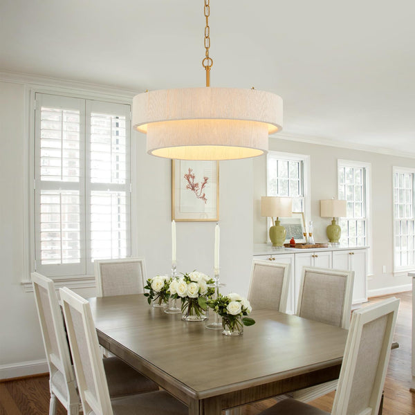 Woven Rattan Boho Chandelier Pendant Light