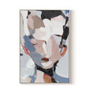 Abstract Face Framed Canvas Wall Art 45x30