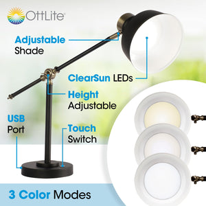 LED Desk Lamp with USB Port