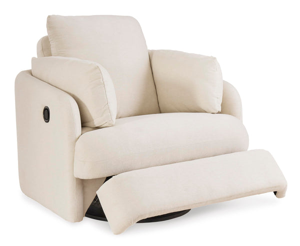 Swivel Glider Rocker Recliner with Hidden Storage – Beige