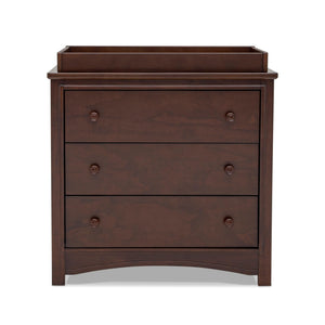 3-Drawer Dresser with Changing Top and Interlocking Drawers