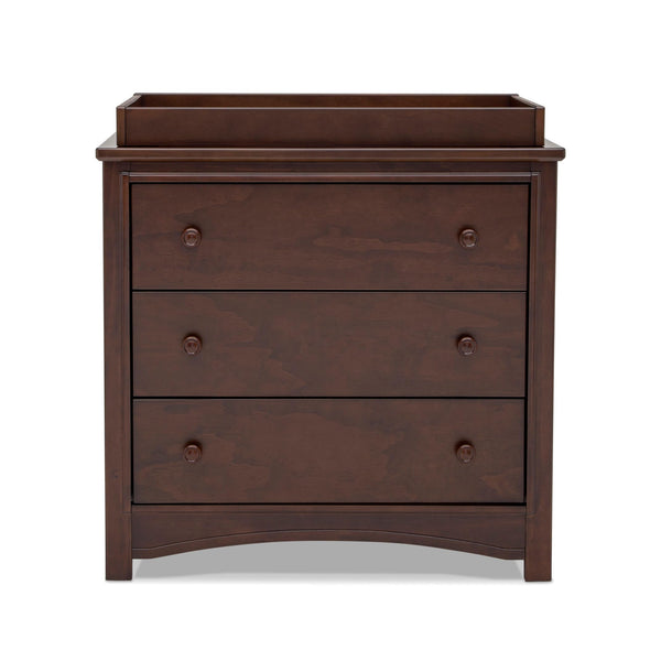 3-Drawer Dresser with Changing Top and Interlocking Drawers