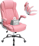 High-Back Ergonomic Office Chair with Flip-Up Armrests