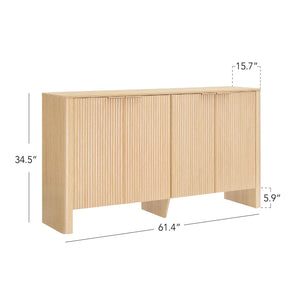 61" Sideboard Buffet Cabinet with Adjustable Shelves