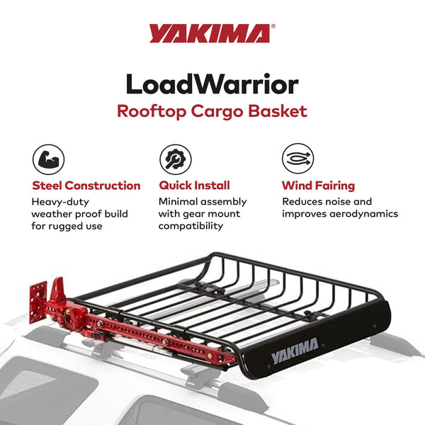 Medium Roof Cargo Basket with Universal Crossbar Mount