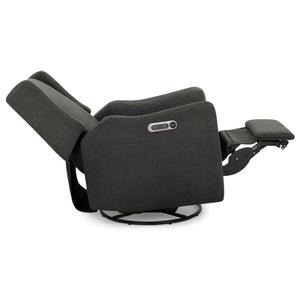 Power Recliner Swivel Glider with USB Charging – Stain-Resistant Fabric