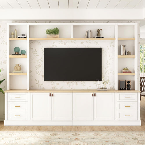 102.3" Farmhouse Entertainment Center TV Stand