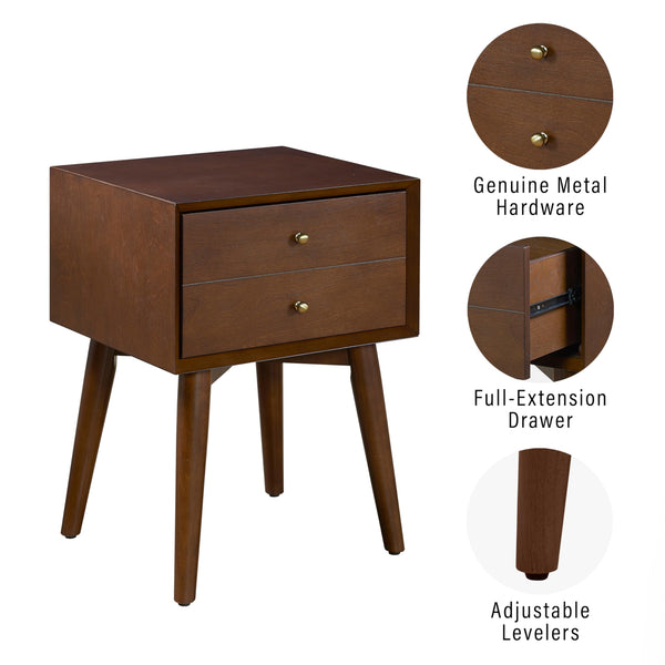 Mid-Century Nightstand with Drawer