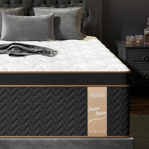 Queen Mattress 10 Inch Firm Hybrid with Pocket Springs