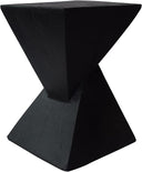 MGO Outdoor Side Table with Hourglass Design