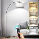 81" Arc Floor Lamp with Remote Control & Foot Switch