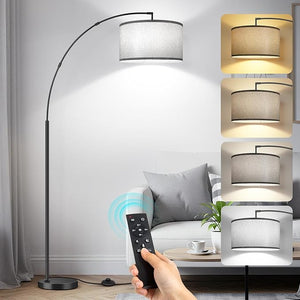 81" Arc Floor Lamp with Remote Control & Foot Switch