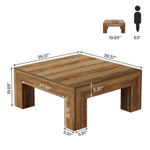 Square Coffee Table with MDF Construction