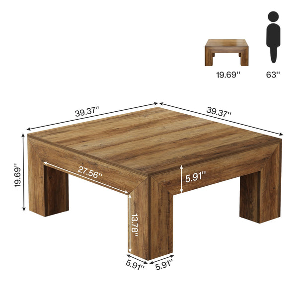 Square Coffee Table with MDF Construction