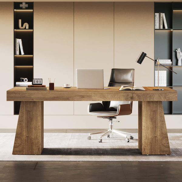 55-Inch Executive Desk with Double Pedestal