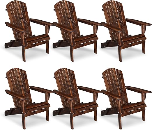 Folding Adirondack Chair – Solid Fir Wood, Outdoor