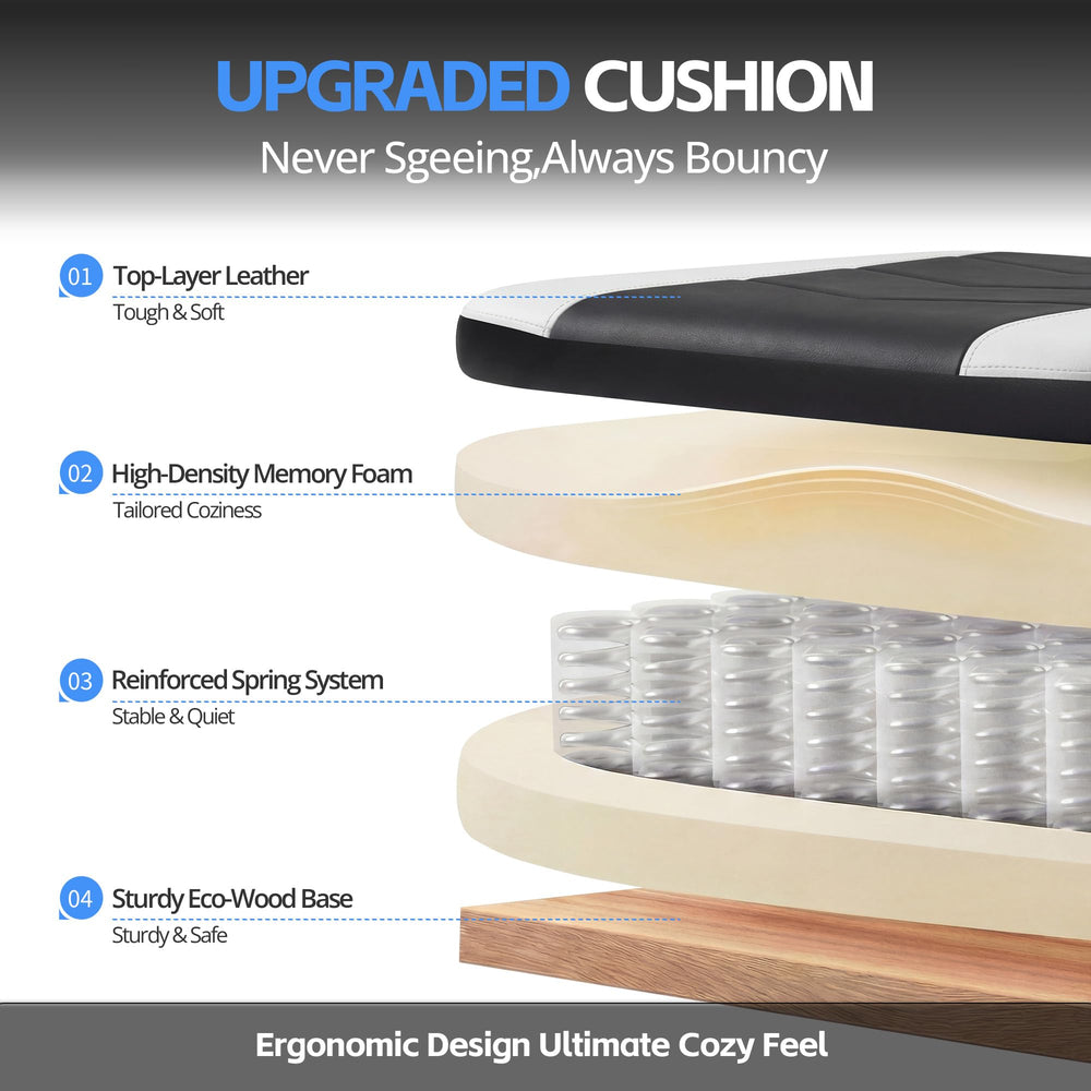 High Back Ergonomic Gaming Chair with Pocket Spring Cushion