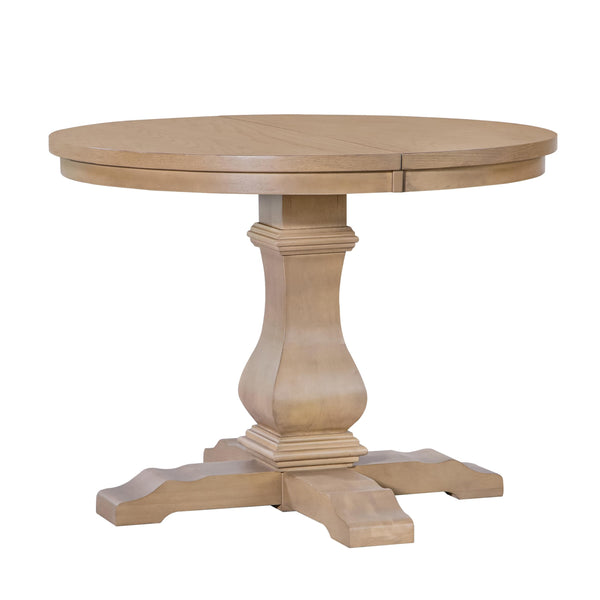 Round to Oval Extendable Dining Table
