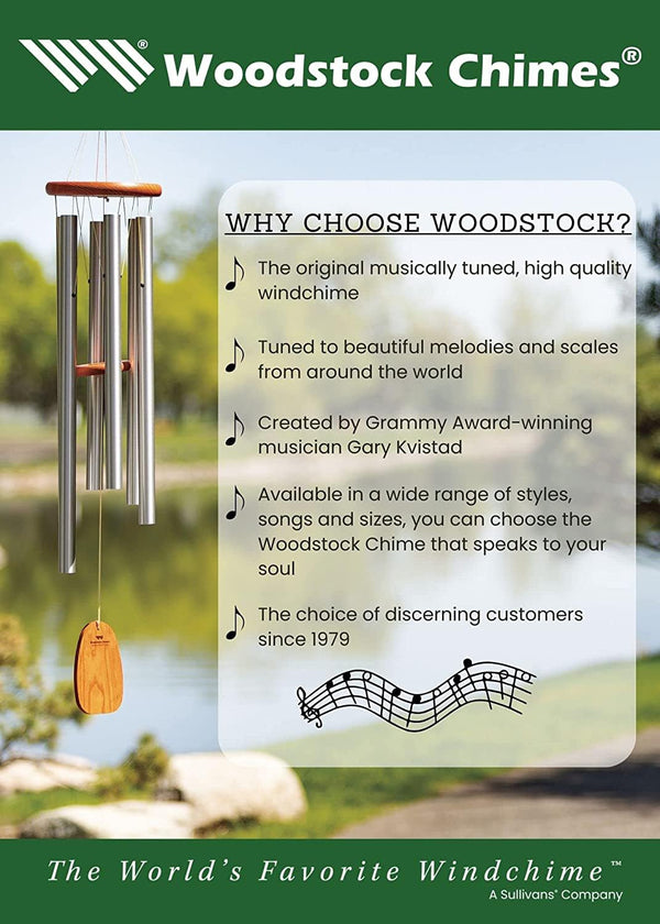 54-Inch Outdoor Wind Chime – Deep Tone, Black Aluminum Tubes