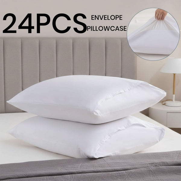 Polycotton Pillowcases Bulk Pack – Standard, Queen & King