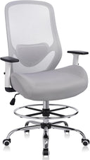 Ergonomic High-Back Drafting Chair with Lumbar Support
