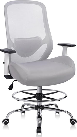 Ergonomic High-Back Drafting Chair with Lumbar Support