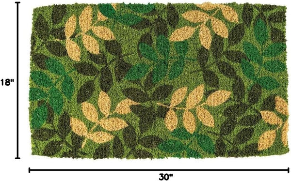 Handmade Natural Coir Doormat 18"x30" – Indoor Outdoor Entry Mat