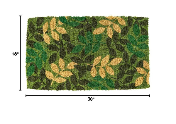 Handmade Natural Coir Doormat 18"x30" – Indoor Outdoor Entry Mat
