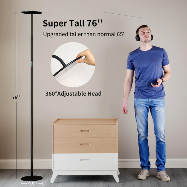 60W LED Torchiere Floor Lamp