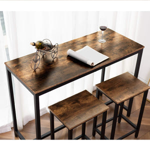Rectangular Bar Height Table – Industrial Counter Height Dining Table
