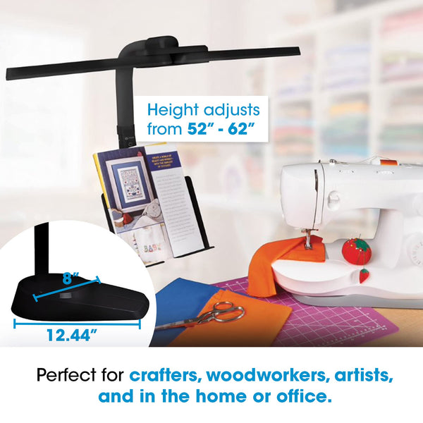 Dual Shade LED Floor Lamp with USB Charging Port