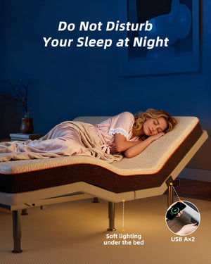 Electric Adjustable Bed Frame with Wireless Remote